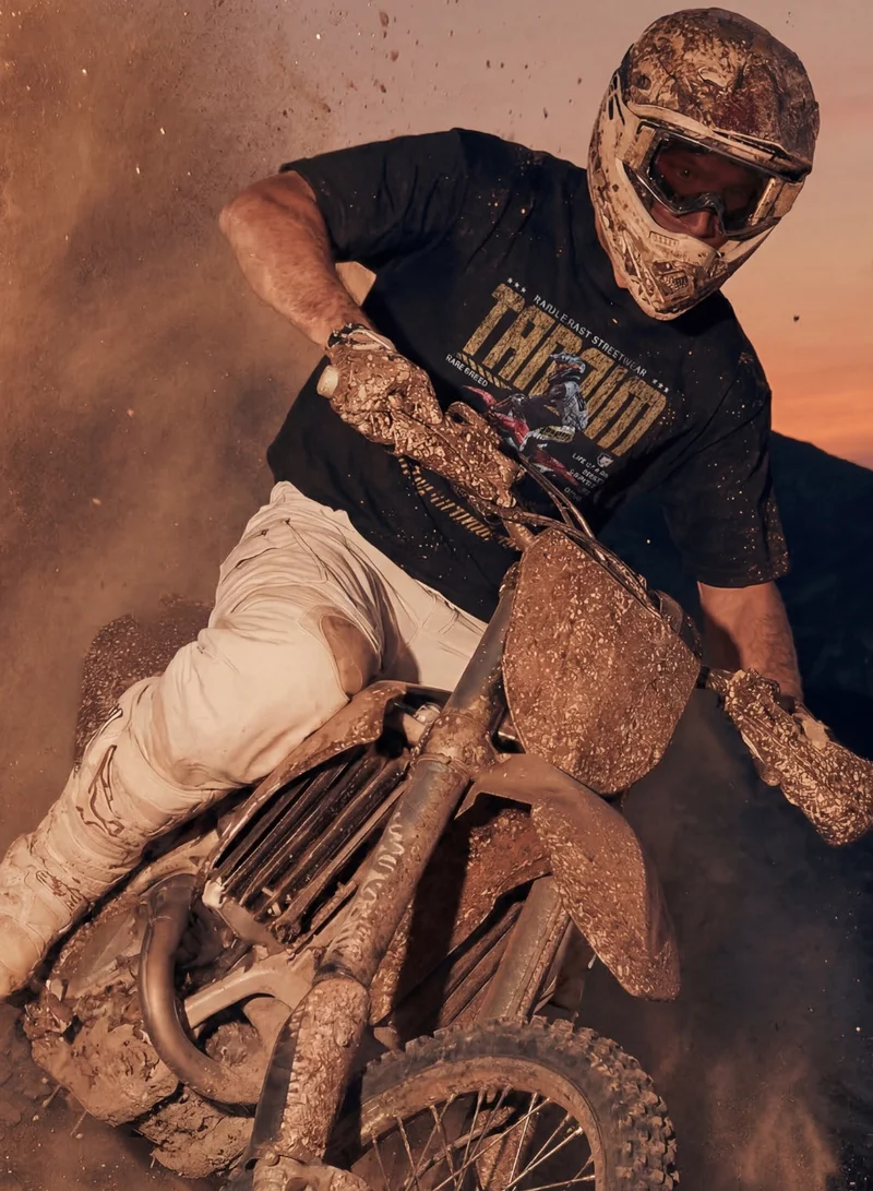 Tanjim Squad  RARE BREED TEE – DESERT MOTO BLACK for Men | Best Price UAE