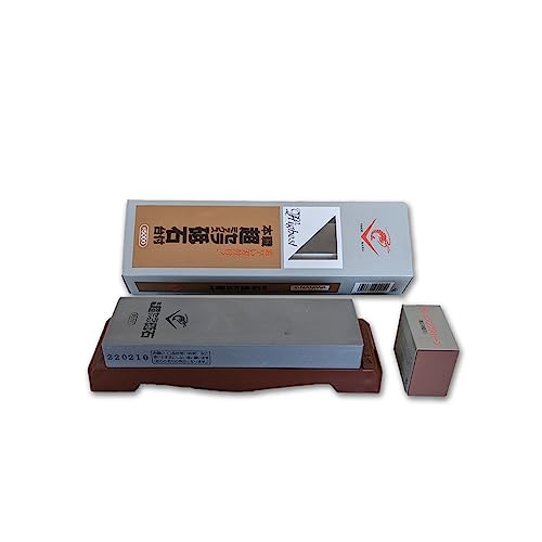 Sanelli Ambrogio SS-5000 Naniwa Polishing Industry Shrimp Mark, Professional Super Ceramic Whetstone with Base - Image 1