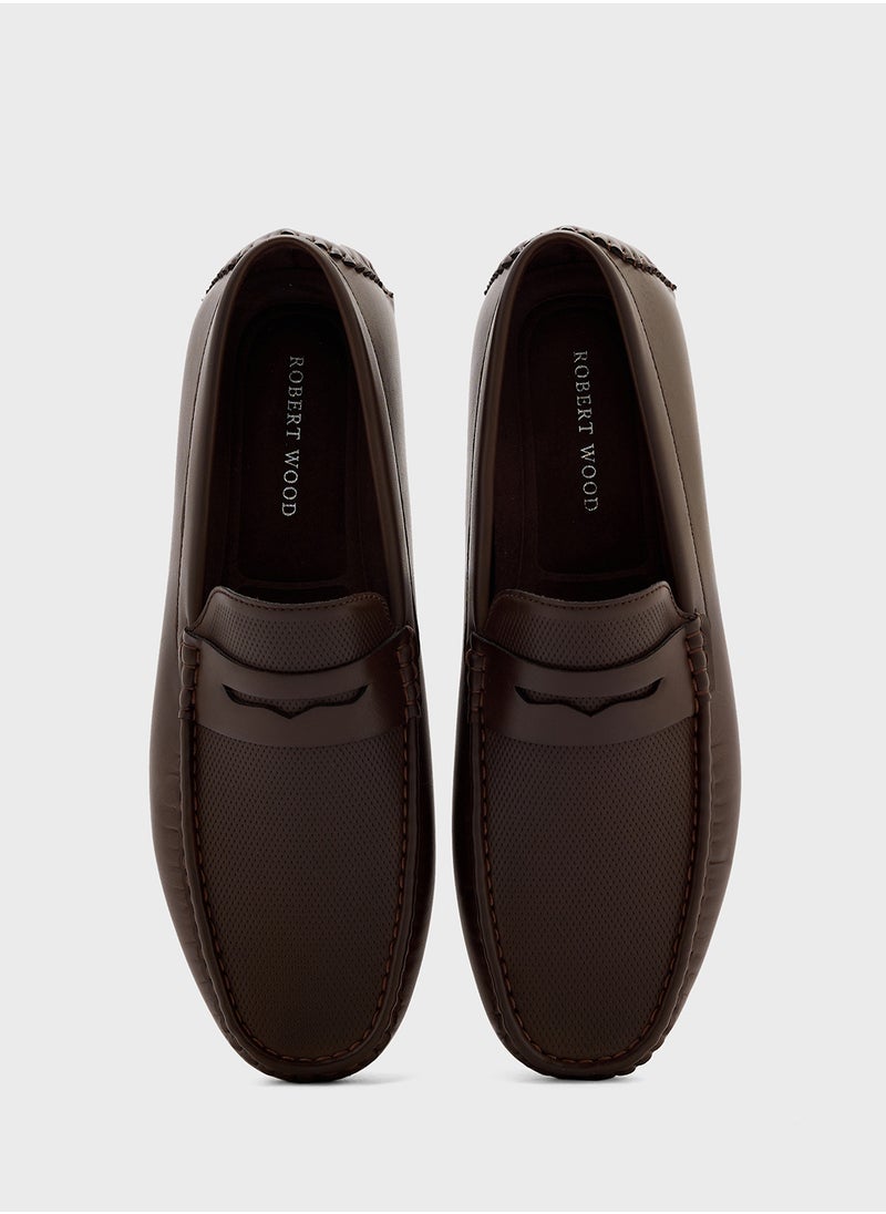 Robert Wood - Tectured Formal Loafers - Image 1
