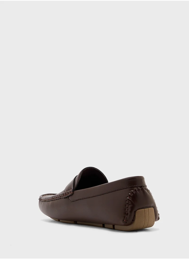 Robert Wood Tectured Formal Loafers