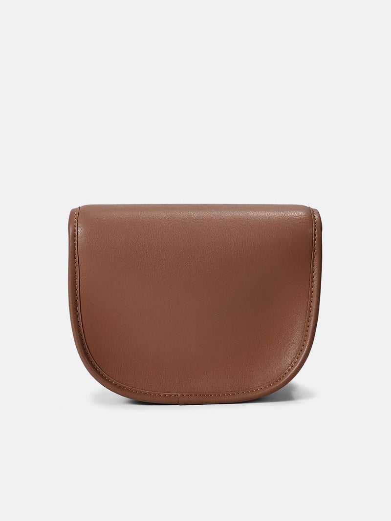 2023 New Genuine Leather Women'S Shoulder Bag Fashion All-Match Chain Messenger Bag Retro French Simple Saddle Bag - Image 4
