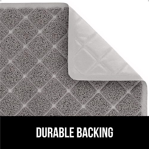 GORILLA GRIP Cat Litter Box Mat, 40x28, Water Resistant, US Designed Kitty Litter Trapping Mats, Easy to Clean, Scatter Control, Less Mess and Clean Floors, Kitten Supplies for Indoor Cats, Gray - Image 4