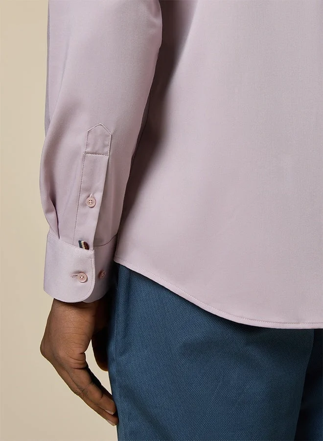 MANNERISM  The Desert Bamboo Earthy Pink Shirt with Warm Soft Texture for Men | Best Price UAE