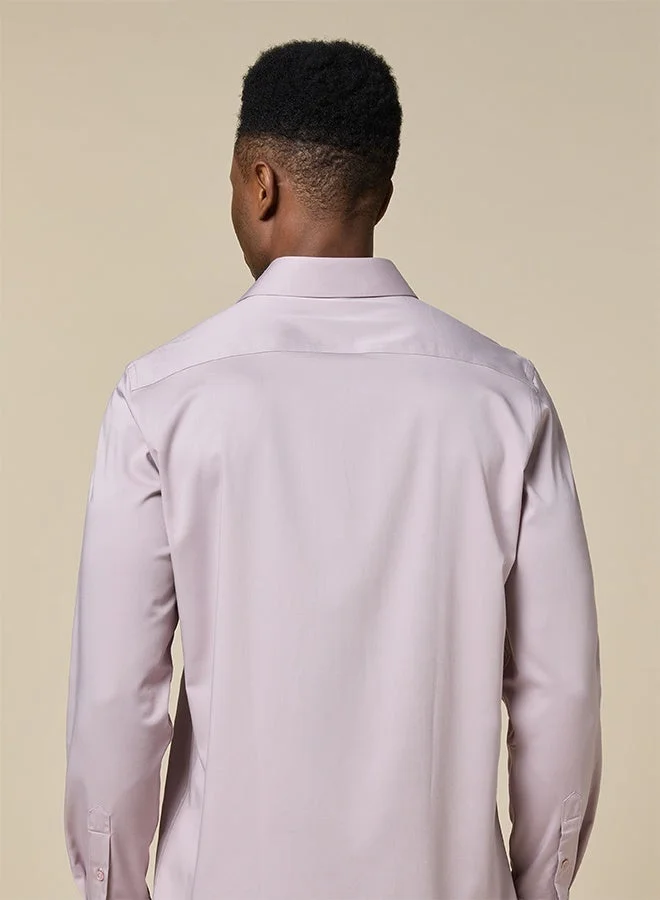 MANNERISM  The Desert Bamboo Earthy Pink Shirt with Warm Soft Texture for Men | Best Price UAE