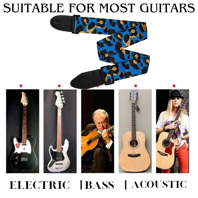 Mocking Bird Acoustic Guitar Bag Foam Padded Guitar Cover for 38, 39, 40, 41 inch with Adjustable Guitar Strap and Picks for Acoustic Electric Bass Guitar (Guitar Bag with Blue Dog Strap) - Image 3