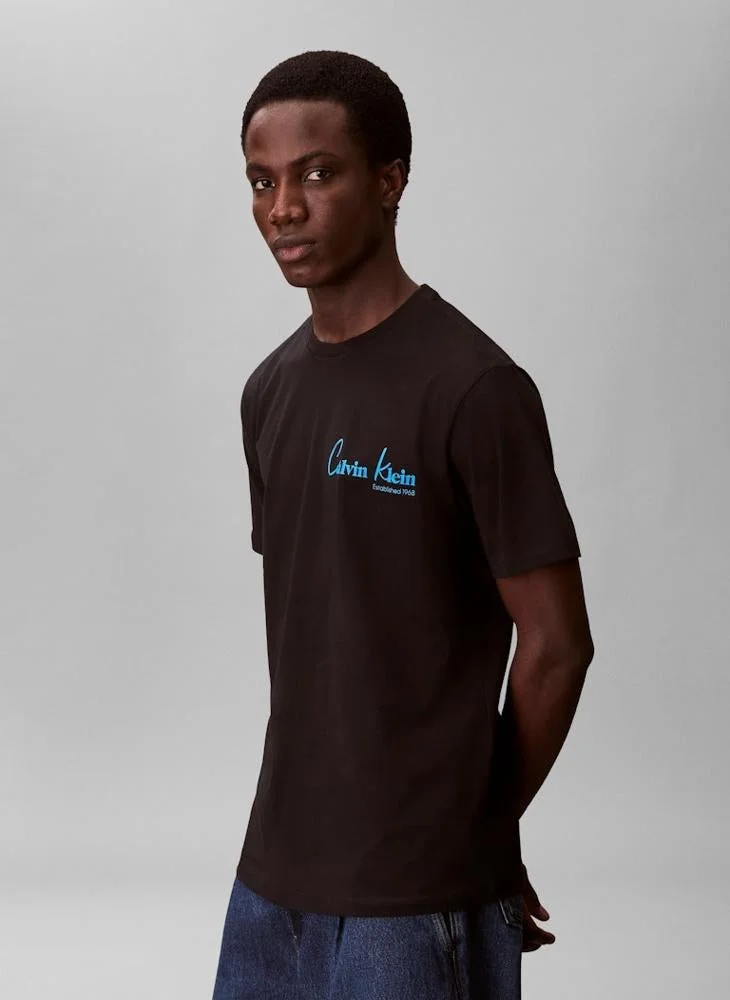 Calvin Klein Jeans  New York Logo Graphic T-Shirt for Men | Best Price UAE
