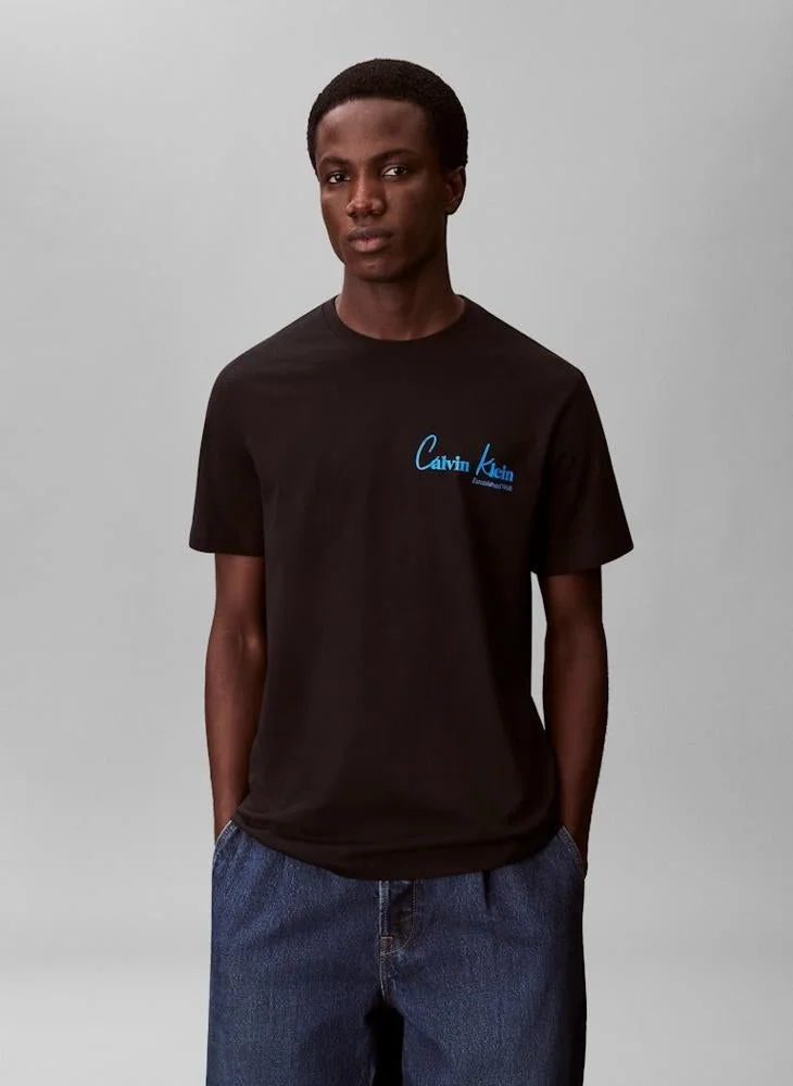 Calvin Klein Jeans  New York Logo Graphic T-Shirt for Men | Best Price UAE