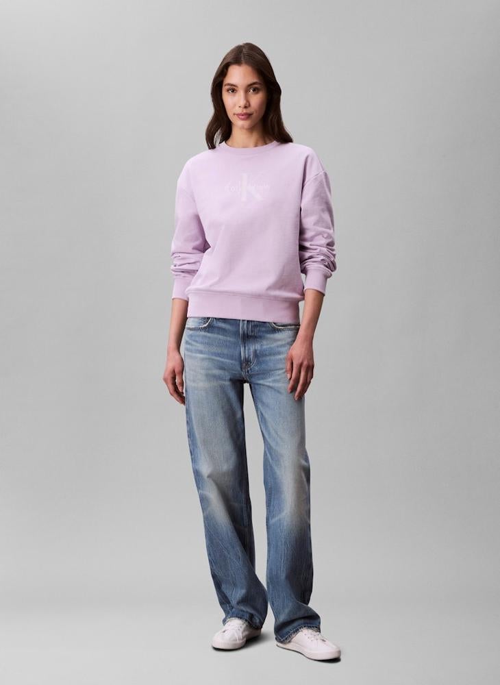 Calvin Klein Jeans Logo Pullover Sweatshirts  - Image 5