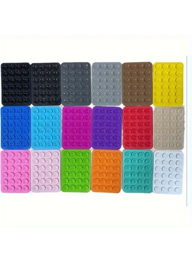10PCS Random Color Adhesive Phone Holder With 24 Suction Cups For Selfies Videos - Image 4
