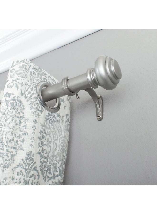 Decopolitan 278656829 1Inch Urn Single Window Treatment Rod Set 18 to 36Inch Antique Silver - Image 3