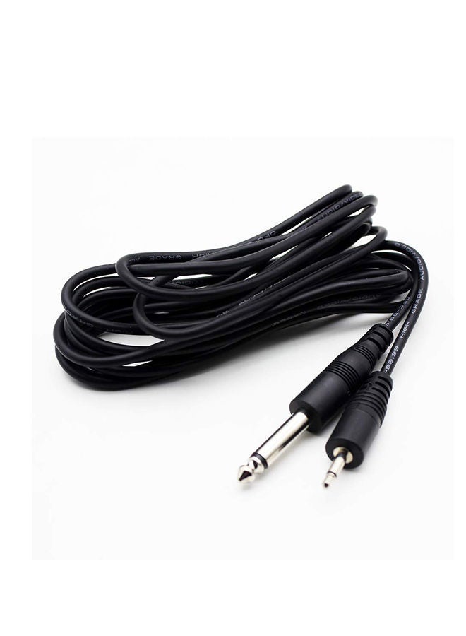 NIBEMINENT Lapel Tie Clip Microphone Audio Cable for Acoustic Guitar 1839000456 Black - Image 1