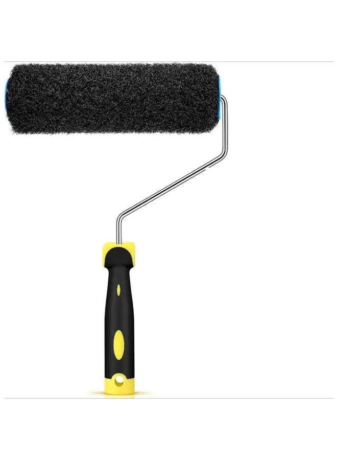 9 Inch Heavy Duty Drywall Texture Roller with Removable Paint Frame Brush Like Cover - Image 2