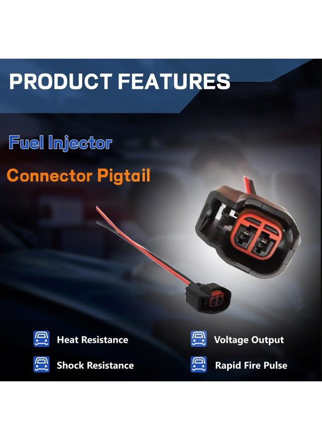 AcornTech 8 PCS Fuel Injector Connector Pigtail - Compatible with Dodge,Ford,Chevrolet,Buick,J-eep,and More Fuel Injector Wiring Harness Replace#5013995AA,5161919AA - Image 3