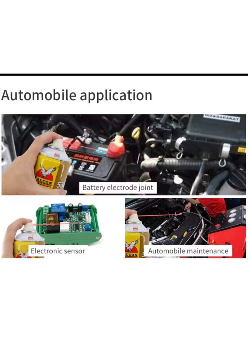 FALCON 530 Electronic Cleaner Spray 550ML – Quick Drying Contact Cleaner for PC, Laptop, Keyboard, PCB, Drone & Electronic Devices – Residue-Free Multi-Purpose Electronics Cleaning Spray - Image 4