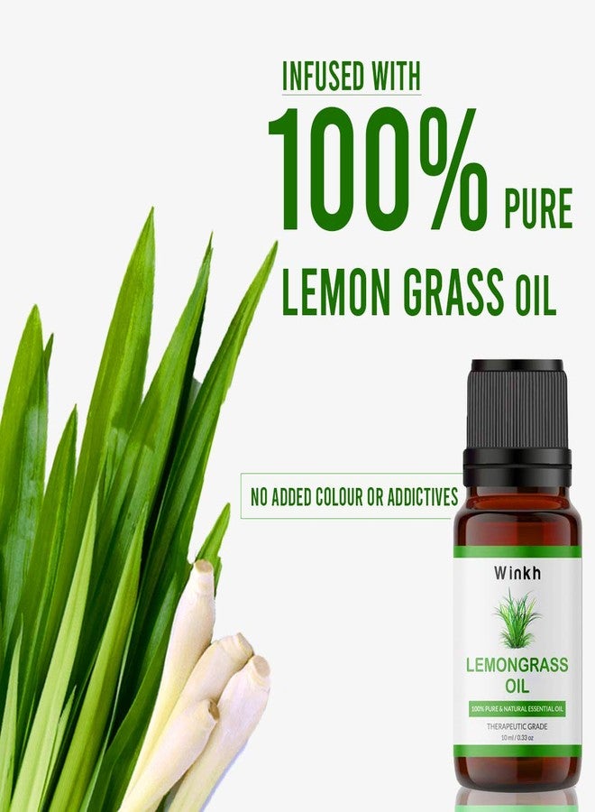 Winkh Pure and Natural Lemongrass Essential Oil - (10 ml) - Image 4