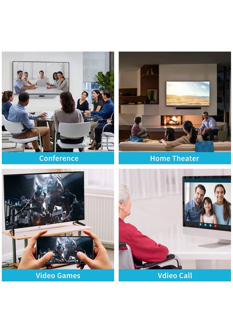 Excefore كابل Lightning إلى HDMI لأجهزة iPhone وiPad وiPod وTV وProjector Monitor، كابل محول AV رقمي 1080P معتمد من Apple MFi، كابل HDTV محول HDMI بطول 2 متر مع منفذ شحن USB، محول شاشة مزامنة  - Image 2