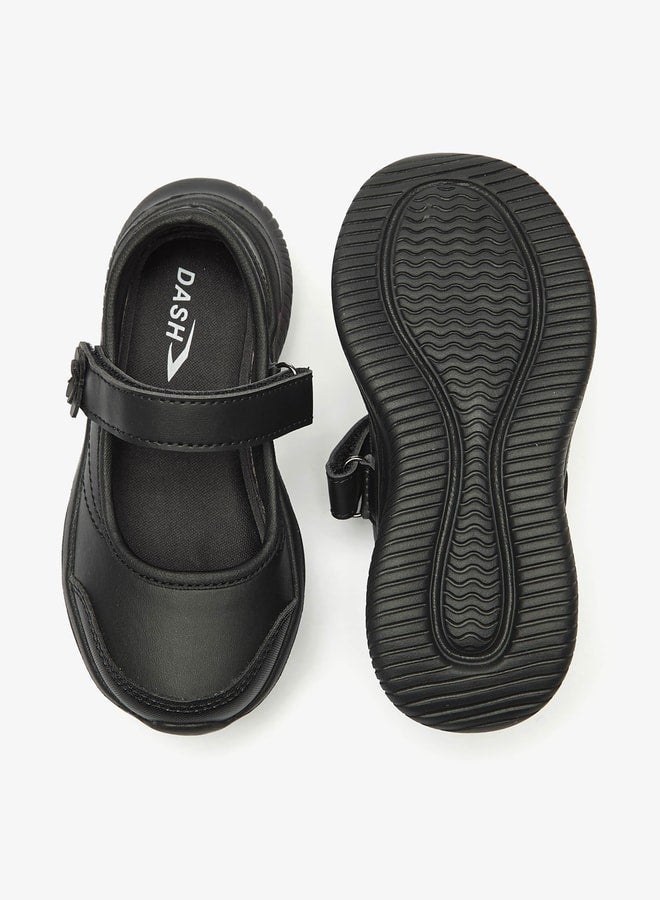 داش حذاء ماري جين بناتي سادة بإغلاق لاصق - Image 4