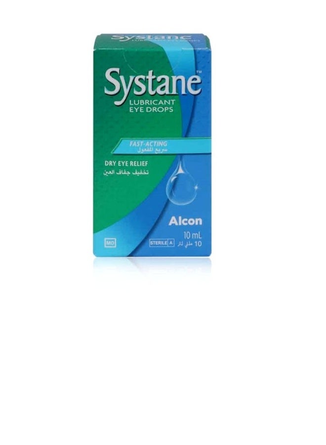 SYSTANE Lubricant Eye Drops, 10ml - Fast Relief for Dry and Irritated Eyes - Image 2