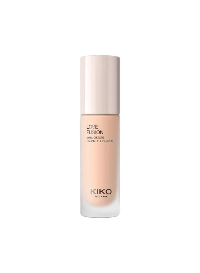 Kiko Milano WARM GOLD LOVE FUSION 24H MOISTURE RADIANT FOUNDATION for Women | Best Price UAE