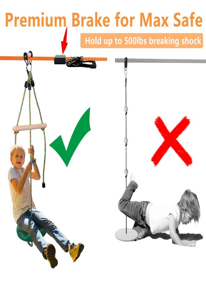 FAETKLC Zipline Brake Silica Zipline Stopper for Slackline Zipline Braking System Stop Stopper Zipline Kits for Backyard Zipline Parts Accessories Kids Backyard Zip Lines Brake - Image 2