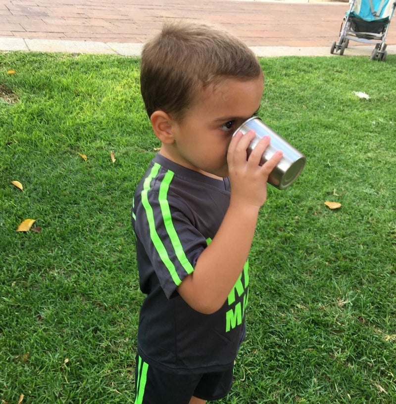 تشيل أوت لايف Stainless Steel Cups for Kids and Toddlers 8 oz - Stainless Steel Sippy Cups for Home  Outdoor Activities, BPA Free Healthy Unbreakable Premium Metal Drinking Glasses (4-Pack) - Image 4