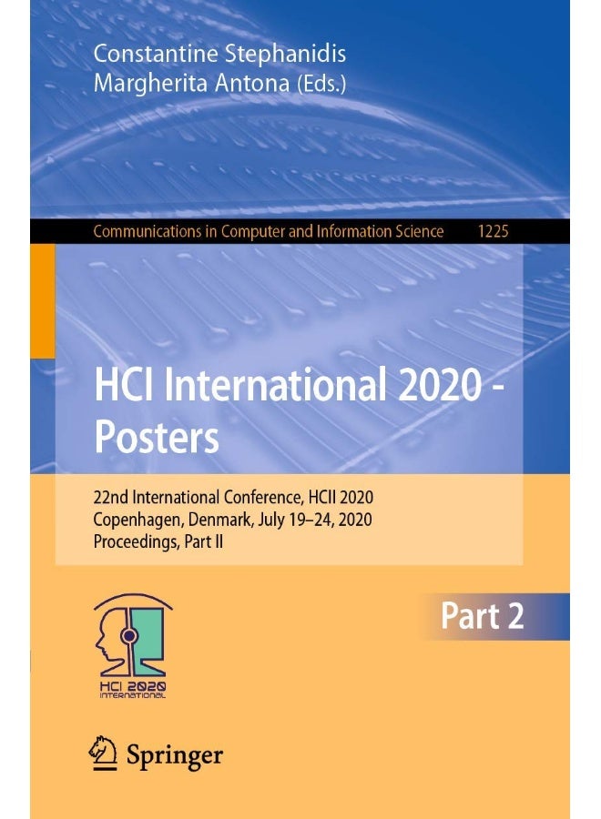 HCI International 2020 - Posters: 22nd International Conference, HCII 2020, Copenhagen, Denmark, July 19-24, 2020, Proceedings, Part II 