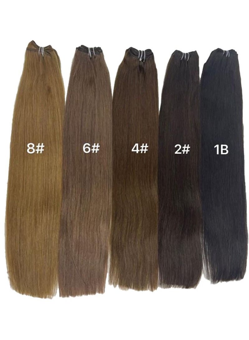 إستيل وصلات شعر بشري 24 بوصة تمديدات مع شعر طبيعي 100 خصلة وصلات شعر كيراتين بوند ناعمة طويلة الأمد ومضادة للتشابك اللون رقم 2 - Image 1