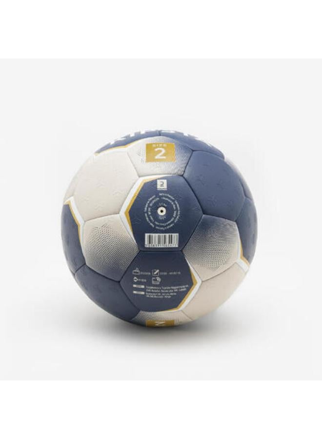 KIPSTA Size 2 Handball HB500 Hybrid - Blue/Grey - Image 3