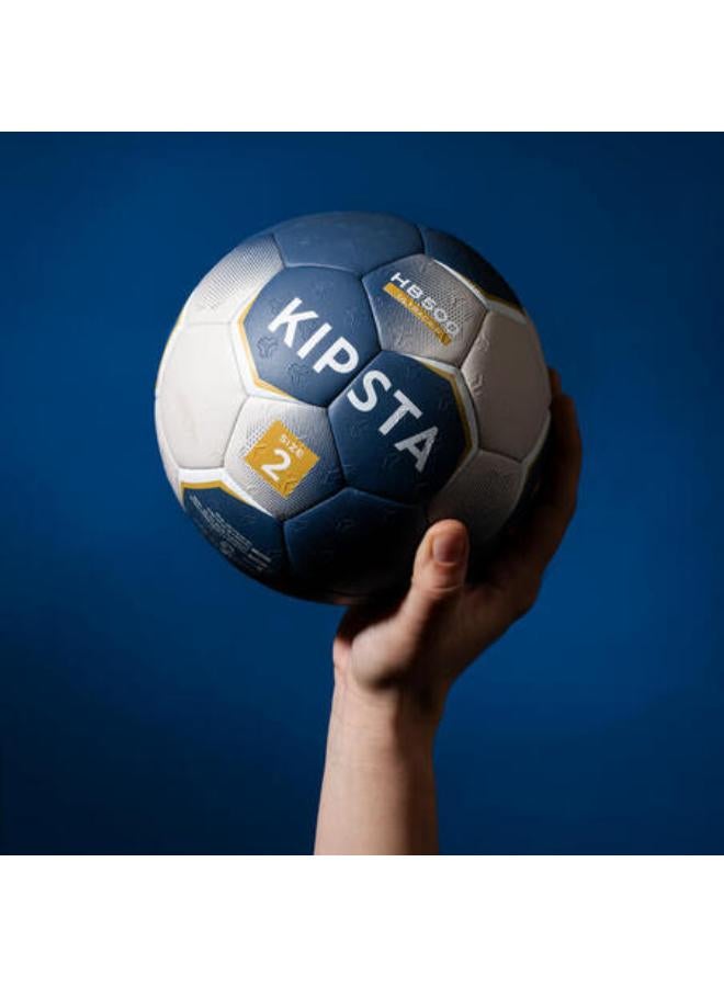 KIPSTA Size 2 Handball HB500 Hybrid - Blue/Grey - Image 2