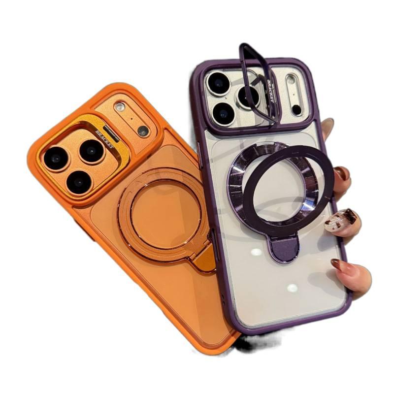 MS Acrylic MagSafe Case for iPhone 14 / 14 Plus / 14 Pro / 14 Pro Max with Shockproof and Drop Protection plus Shockproof plus Kickstand plus Strong Magnetic in Clear - Image 4