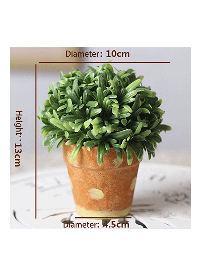 Generic Retro Bonsai Plant Ornaments Green/Brown 22 x 18 x 3centimeter  - Image 3