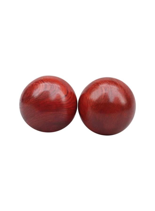 klarako 2Pcs Baoding Balls Chinese Stress Balls 2/2.4 Inch No Chime Chinese Medicine Balls Hand Therapy Exercise Ball (2 Inch) - Image 1