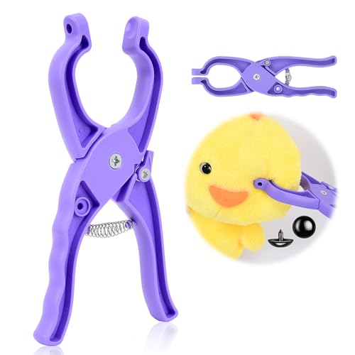 Jifvrnk Upgraded Safety Eye Tool for Crocheting, Auxiliary Tool for 5-30mm Stuffed Animals Safety Eyes, Doll Making Tool, Time Saving, Labor Saving and Hand - Friendly Safety Eye Snapper Tool - Image 1