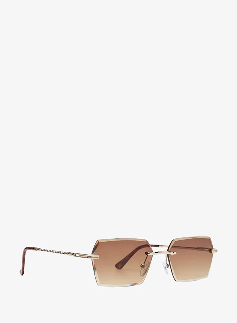 الدو Kaaolle Men Gold Sunglass