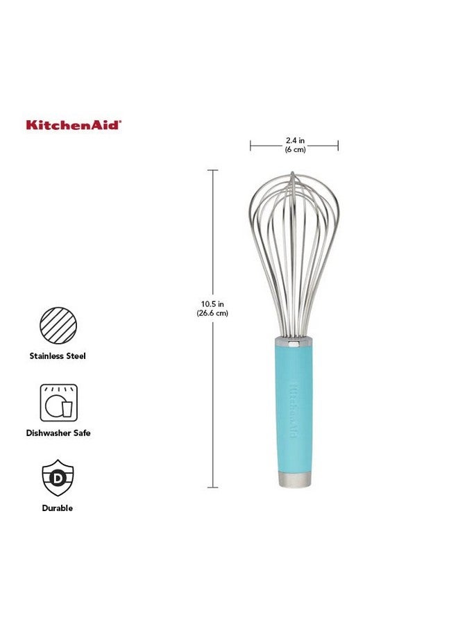 KitchenAid Gourmet Utility Whisk, 10.5-Inch, Matte Aqua Sky - Image 3