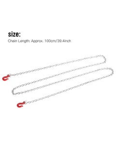 Dilwe Rc Car Tow Hook Trailer Chain Set, Rc U Shaped Tow Hook Trailer Chain Assemble Parts For Rc Climbing Crawler Car Upgrade Part  - Image 5