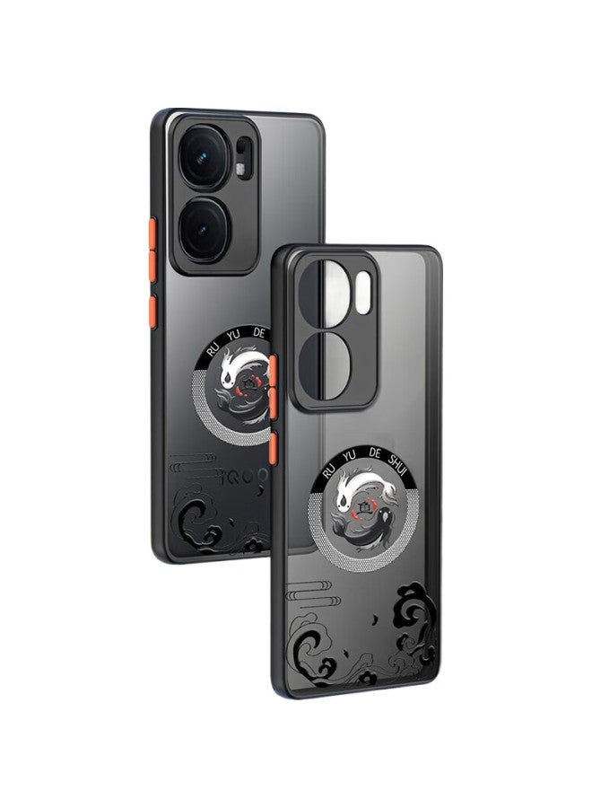 Hotfire Phone Case For Vivo Iqoo Neo9, Iqoo Neo9 Pro Protective Cover, Shockproof Silicone, Upgraded Lens Protection, Full Coverage, Personalized Design For Men And Women, Contrasting Colors - Fish In Water - Image 1