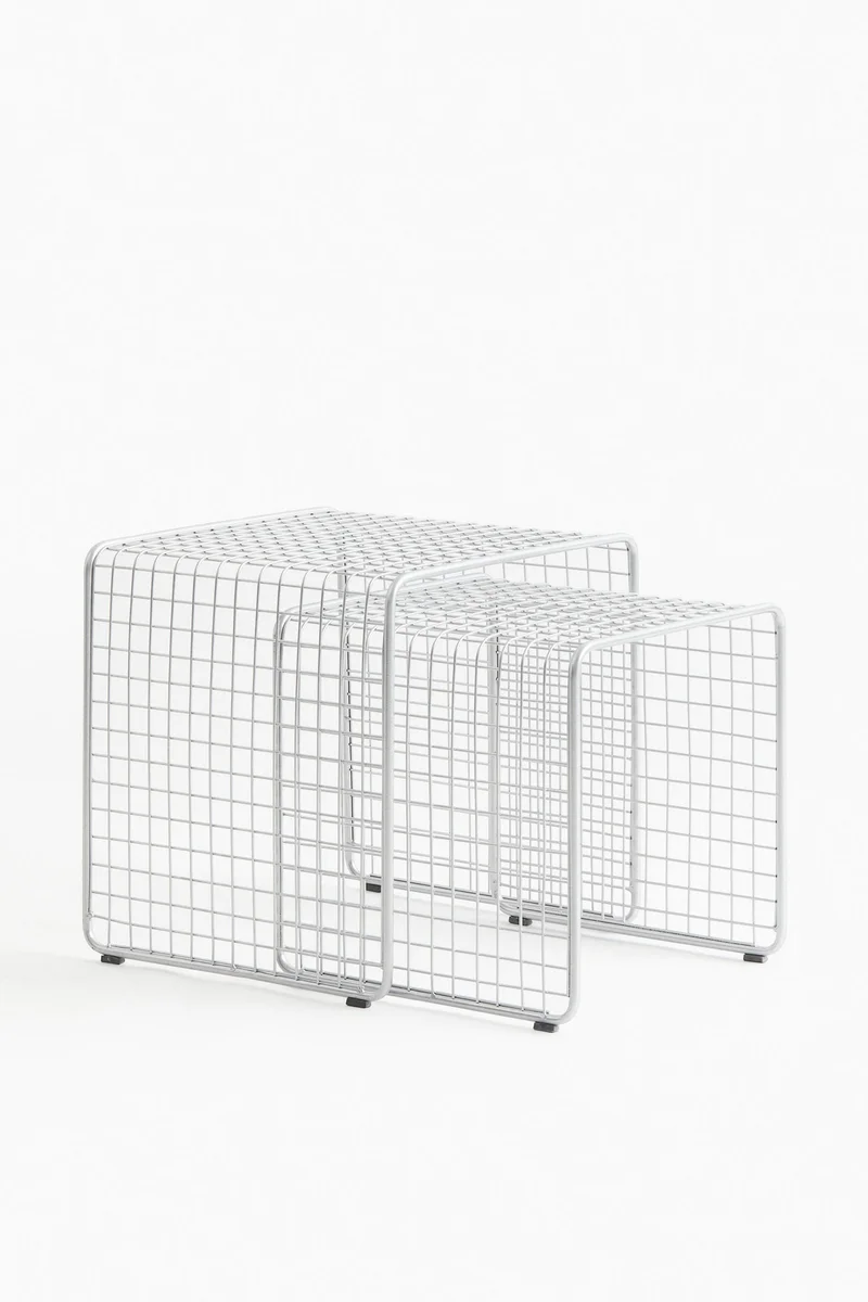 H&M 2-piece metal wire table set