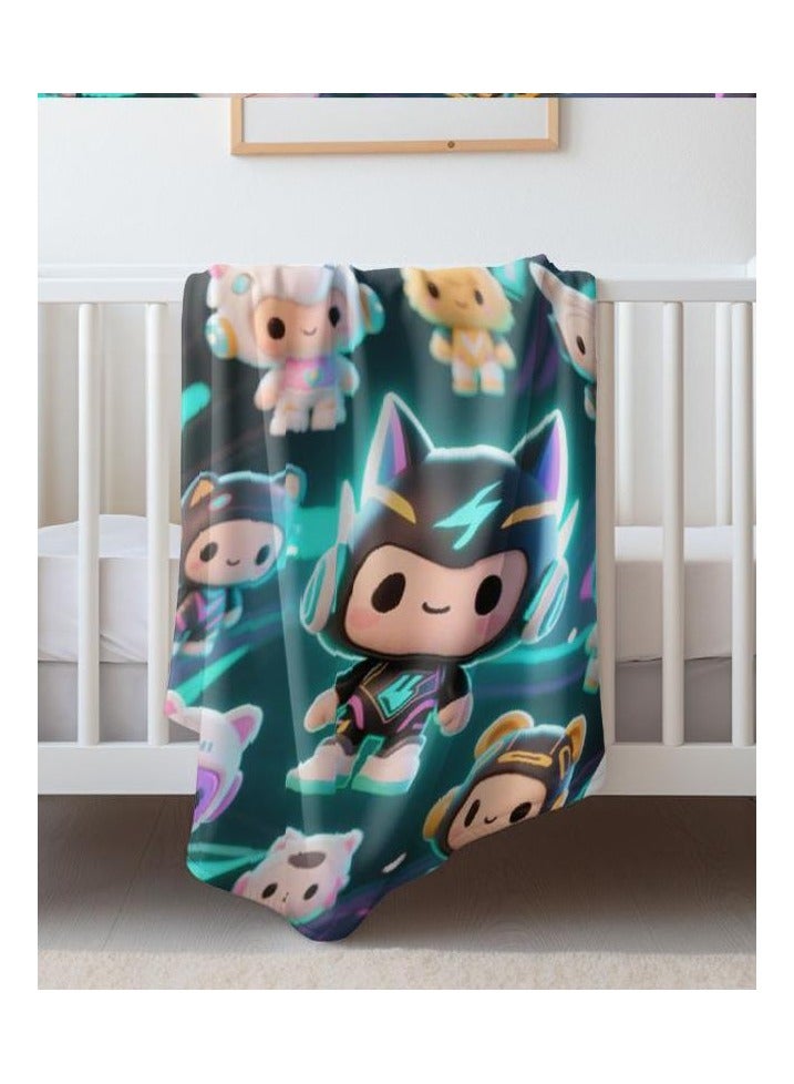 general Flannel thin blanket (warm and comfortable, suitable for sleep, gaming, dust removal and sandproof) 150cm*200cm - 134 - Image 4