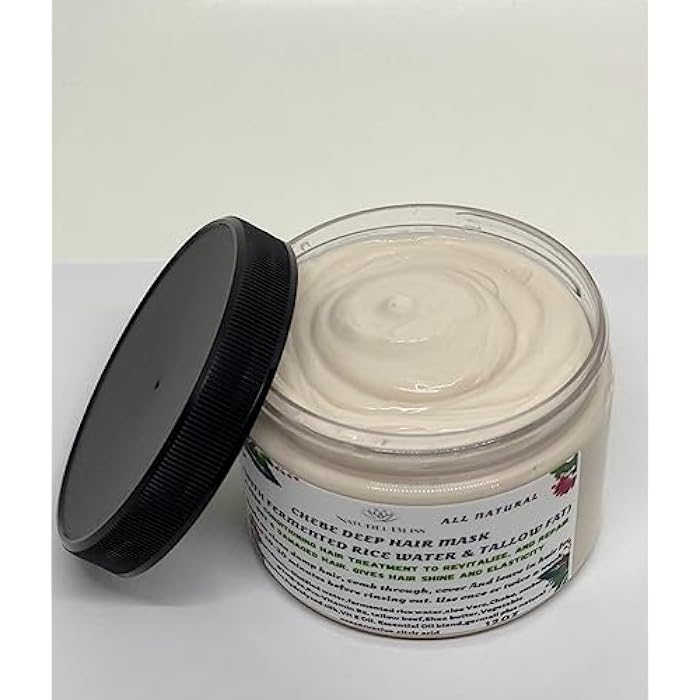 Croton Zambesicus & Tallow Deep Conditioner| Hair Mask with Fermented Rice Water|For dry, damaged Hair (12 oz) - Image 2