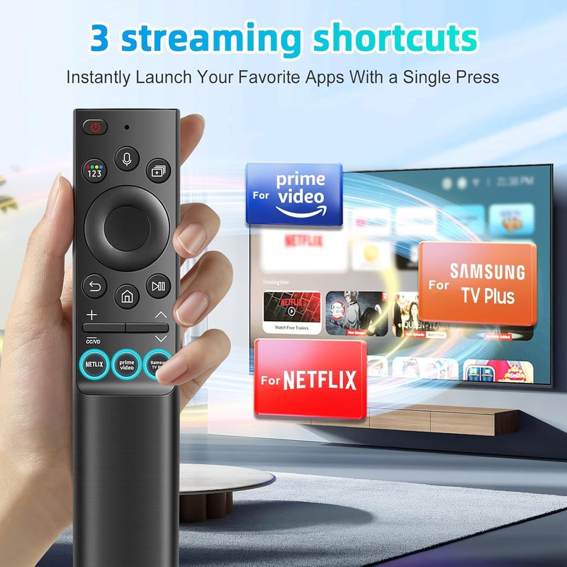 Tendodo BN59-01357F TM2180E RMCSPA1RP1 Replacement Voice Remote Control fit for Samsung Smart TVs 2021 Model Compatible with Samsung QLED Series Smart TV Q60A Q70A Q80A QN85A QN90A QN800A - Image 5