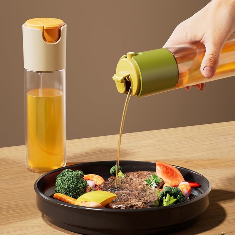 Simxen Cooking Oil Spray BottleOil Spray Bottle Thick Leakproof Large Capacity Food Grade No Odor BBQ Cooking Olive Oil Sprayer for Kitchen Baking Vinegar Scientific 300 Ml - Image 4