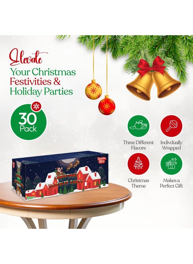 Twinkle Bites 30 Pack Christmas Candy Bracelets - Individually Wrapped Christmas Holiday Themed Designs & Delicious Flavor -Bulk Christmas Candy Use For Stocking Stuffers, Party Favor, Classroom & Office Treats, - Image 3