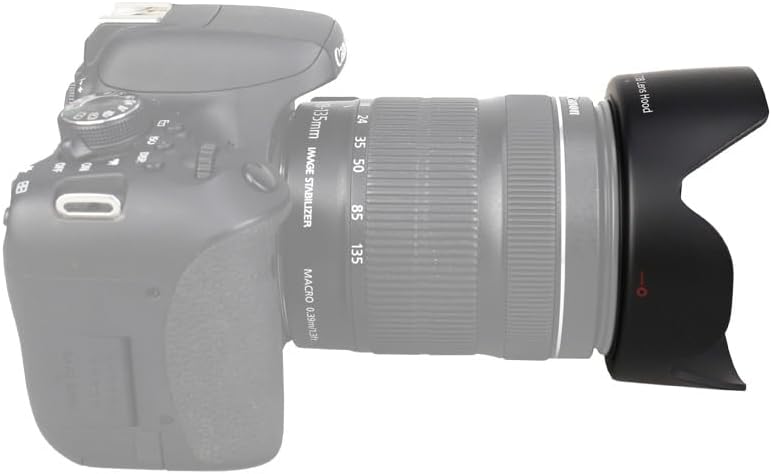 JJC Bayonet Dedicated Lens Hood for Canon EFS 1785mm f456 is USM EFS 18135mm f3556 is STM EFS 18135mm f3556 is Lens Replaces Canon EW73B OEM Lens Hood - Image 2