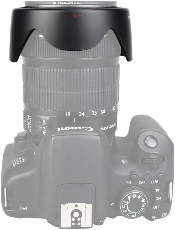 JJC Bayonet Dedicated Lens Hood for Canon EFS 1785mm f456 is USM EFS 18135mm f3556 is STM EFS 18135mm f3556 is Lens Replaces Canon EW73B OEM Lens Hood - Image 5