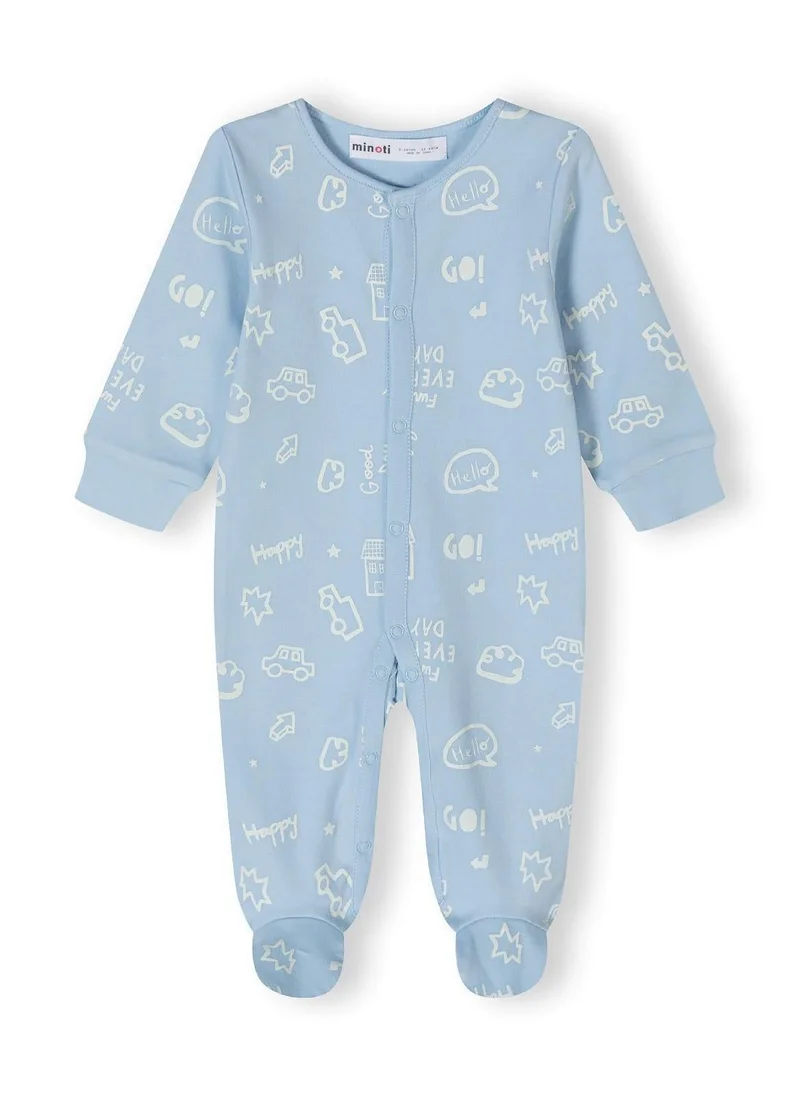 MINOTI 4-Pack Baby Sleepsuits with Full-Length Snaps