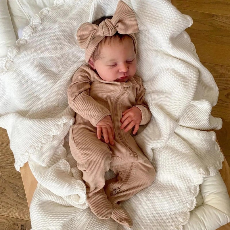OYESY Reborn Lifelike Baby Dolls 19 inch Soft Body Realistic Newborn Dolls Handmade Washable Perfect for Childrens Gifts - Image 3