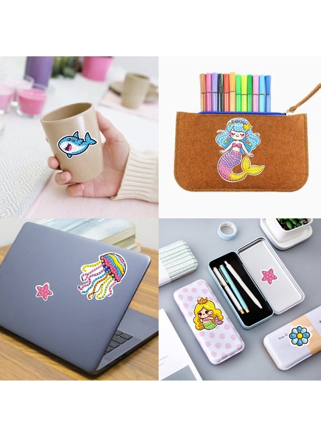 rocooart Unicorn Diamond Painting Kit for Kids, Unicorn DIY Diamond Painting Stickers, Comes with DIY Painting Tools to Create Your Own Magical Stickers, Cute arts and Crafts for Girls Boys - Image 3