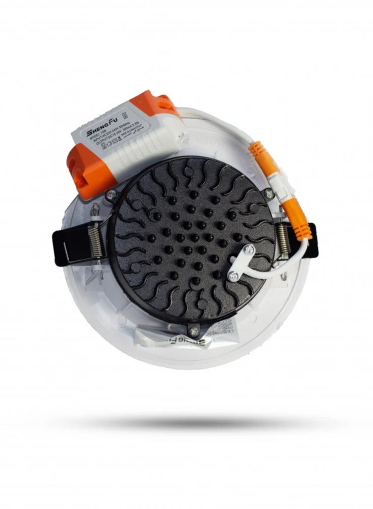 Spotlight 10cm 10W LED yellow 10pcs - Image 4