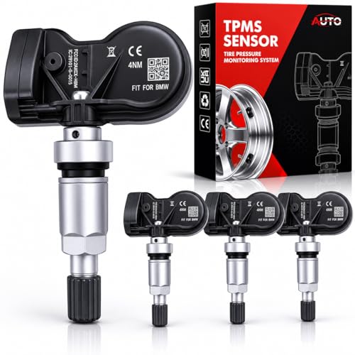 AUTO OCCASION 4Pack 315433MHZ Universal Programmed TPMS Sensor Tire Pressure Monitoring Sensors Compatible with All BMW Model - Image 1